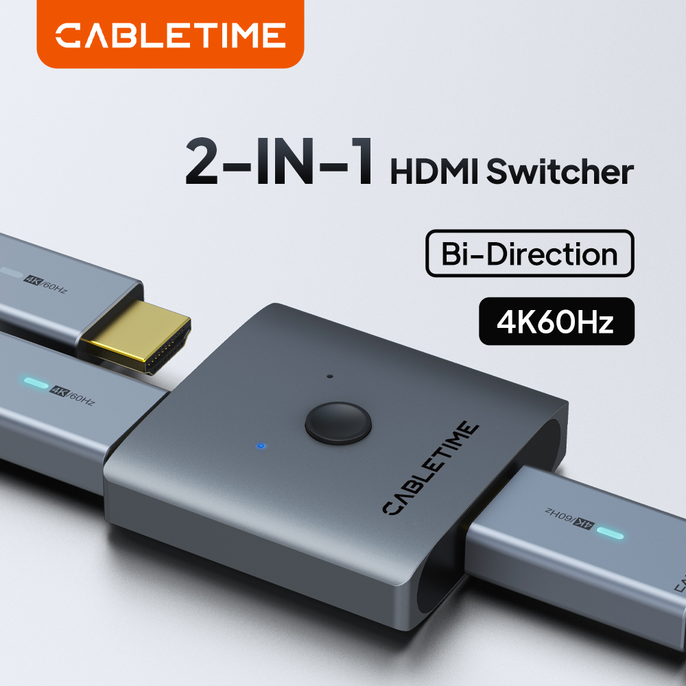 Esports Gaming Hub - CABLETIME HDMI Switch Splitter 4K, kompatibel