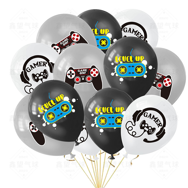Esports Gaming Controller - 10/30 buah hitam putih bermain balon