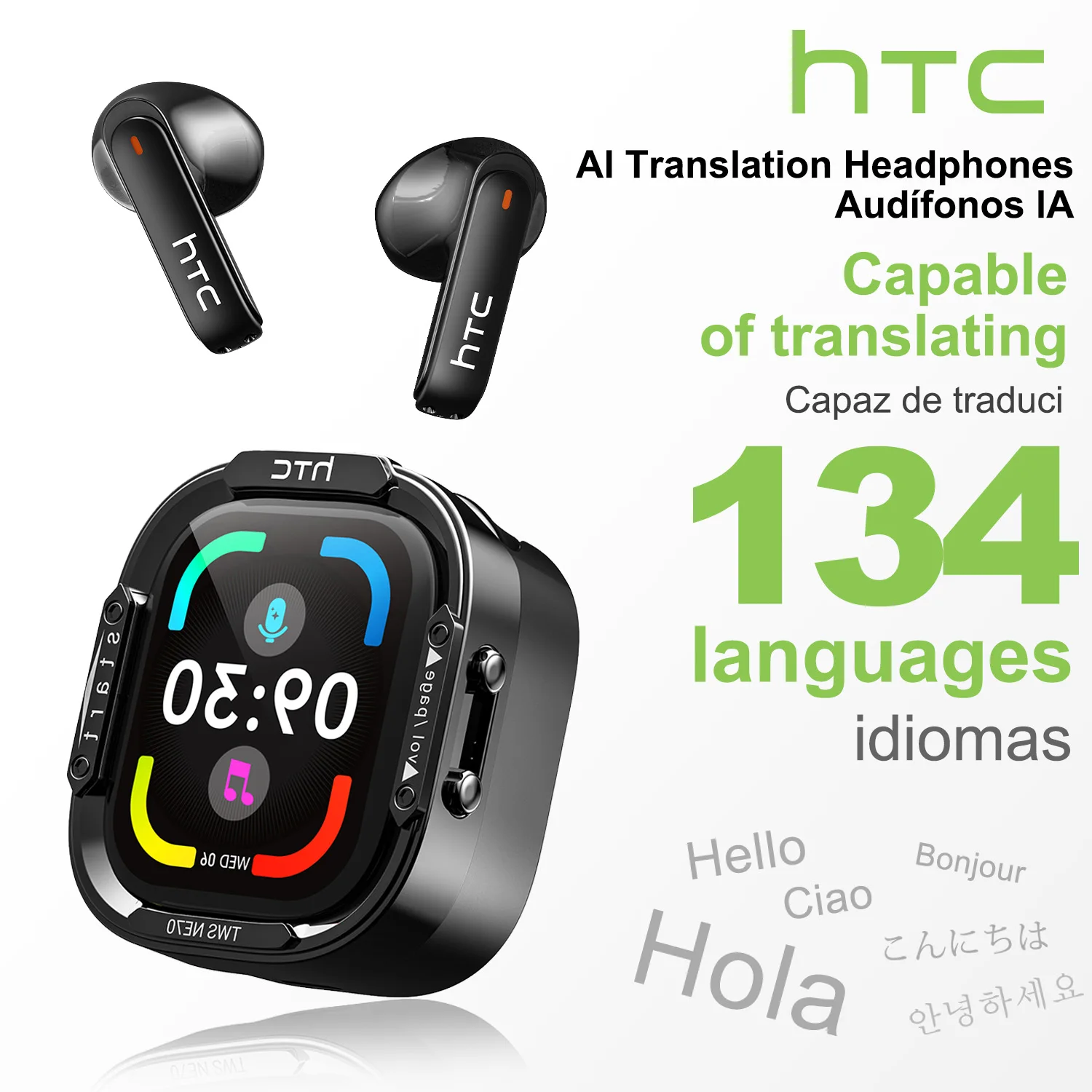 Esports Gaming Earbuds - HTC NE70 Headphone Bluetooth V6.0 Earphone