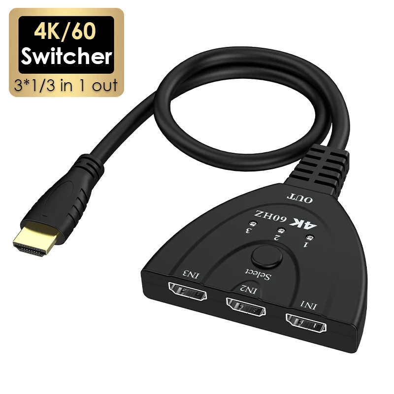 Esports Gaming Hub - Switcher HD Mini 3 Port 4K