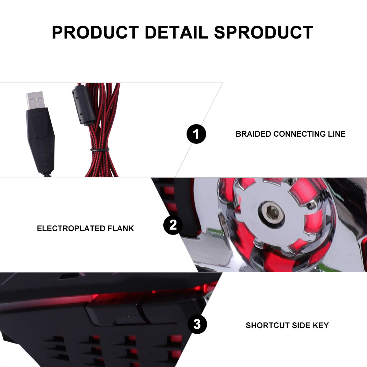 Mouse Gaming Berkabel Hitam 7  - Esports Gaming Competition ulasan dan harga