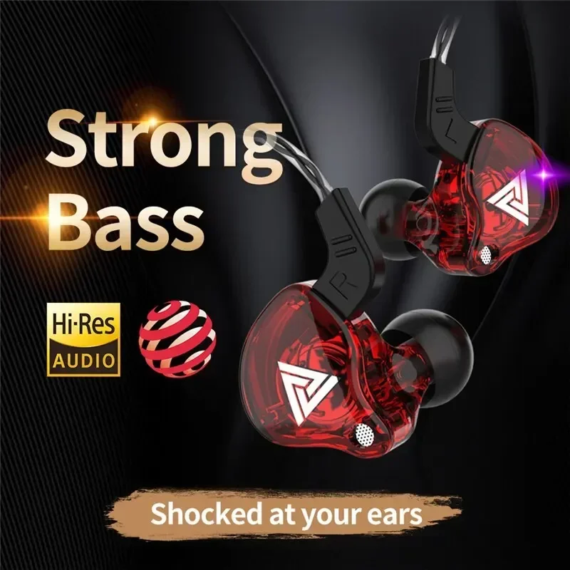 QKZ AK6 Earphone balap berkabe - Esports Gaming Earbuds ulasan dan harga