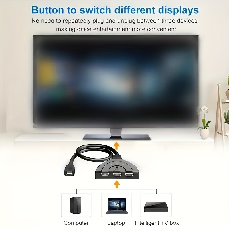 4K X 2K 3 Port HDTV saklar yan - Esports Gaming Hub ulasan dan harga