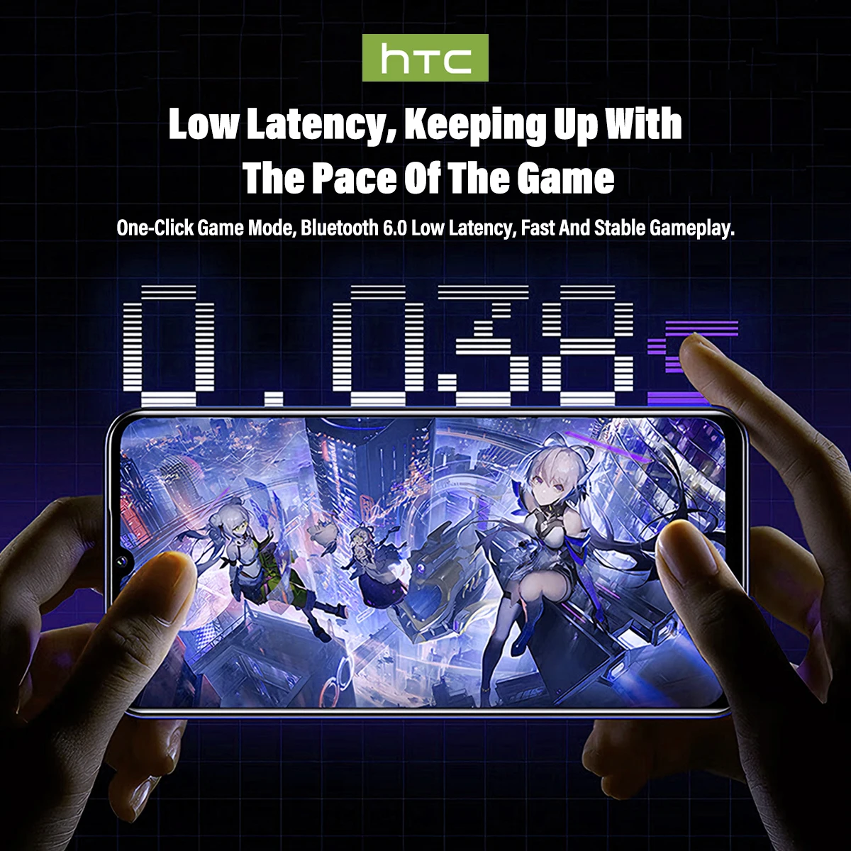 HTC NE70 Headphone Bluetooth V - Esports Gaming Earbuds ulasan dan harga