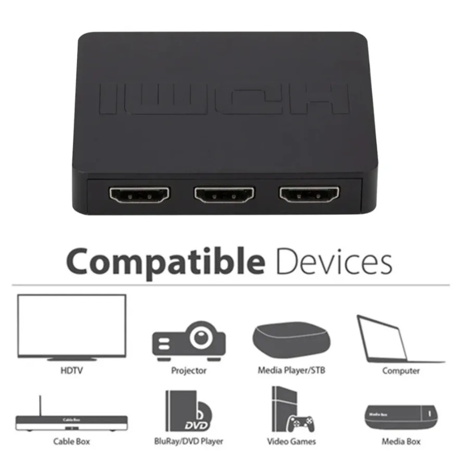 3 Port Pengalih HDMI Kompatibe - Esports Gaming Hub ulasan dan harga