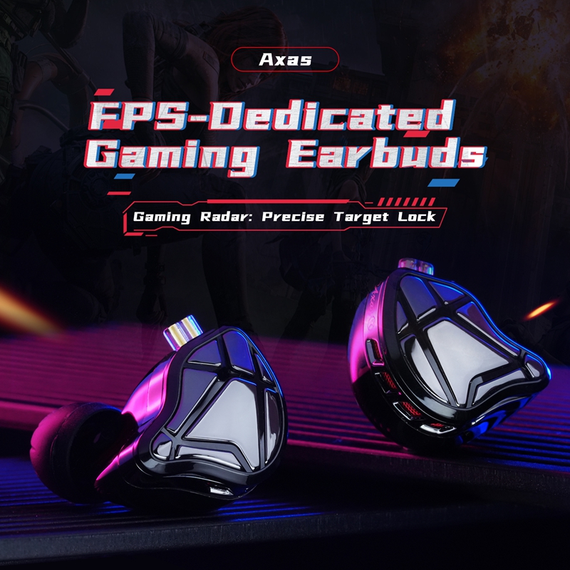    KZ Axas FPS Gaming IEM Hea - Esports Gaming Earbuds ulasan dan harga